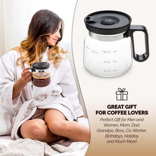 Brewbell™ - 16 Oz Pour-Over Inspired Glass Coffee Mug (50% Off)