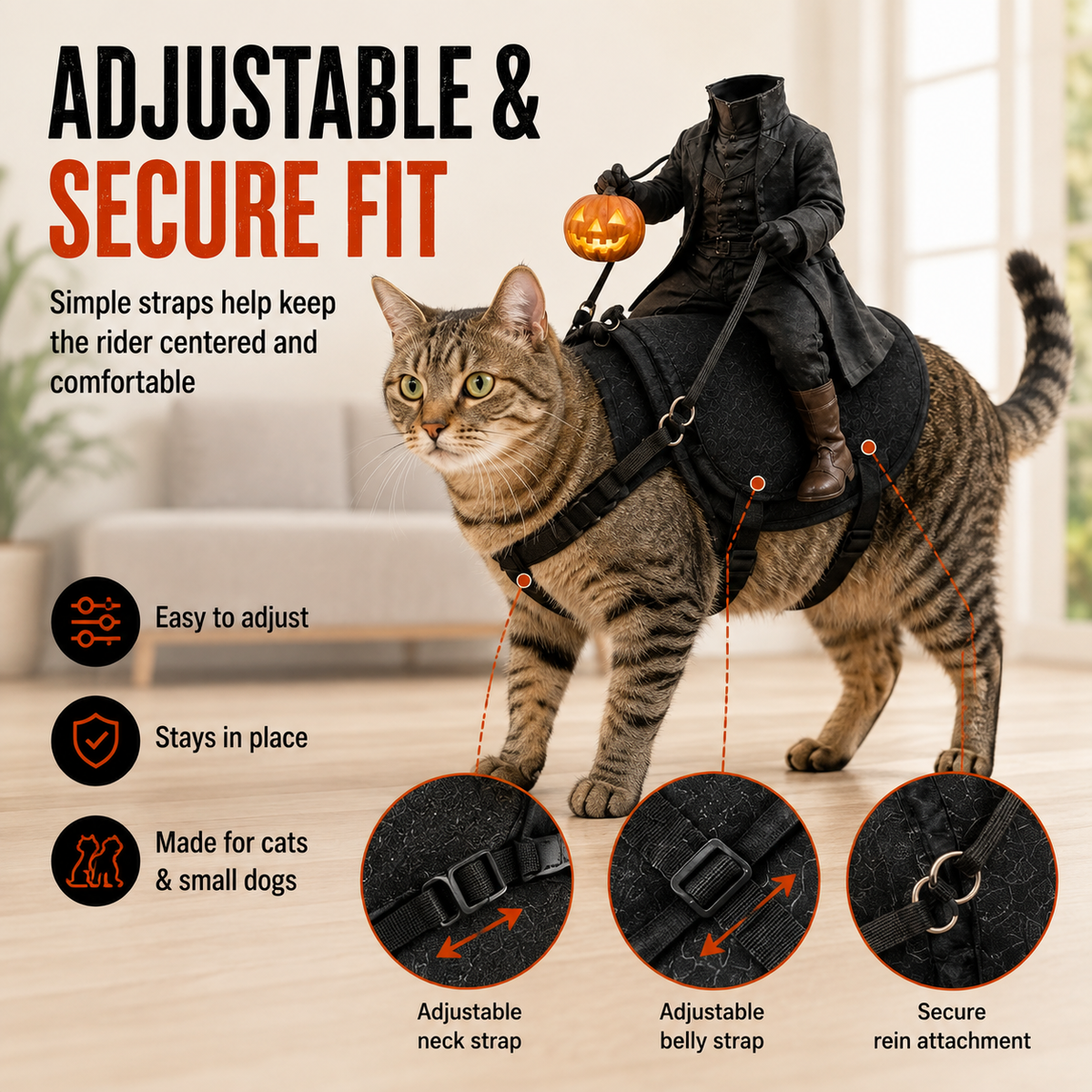 The Headless Horseman Rider Pet Costume