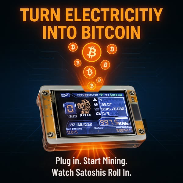 Silent USB Desktop Bitcoin Miner for Crypto Mining