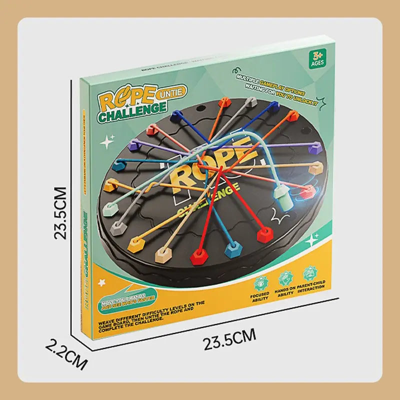 Logic Puzzle Rope Game – Boosts Focus & Dexterity for All Ages