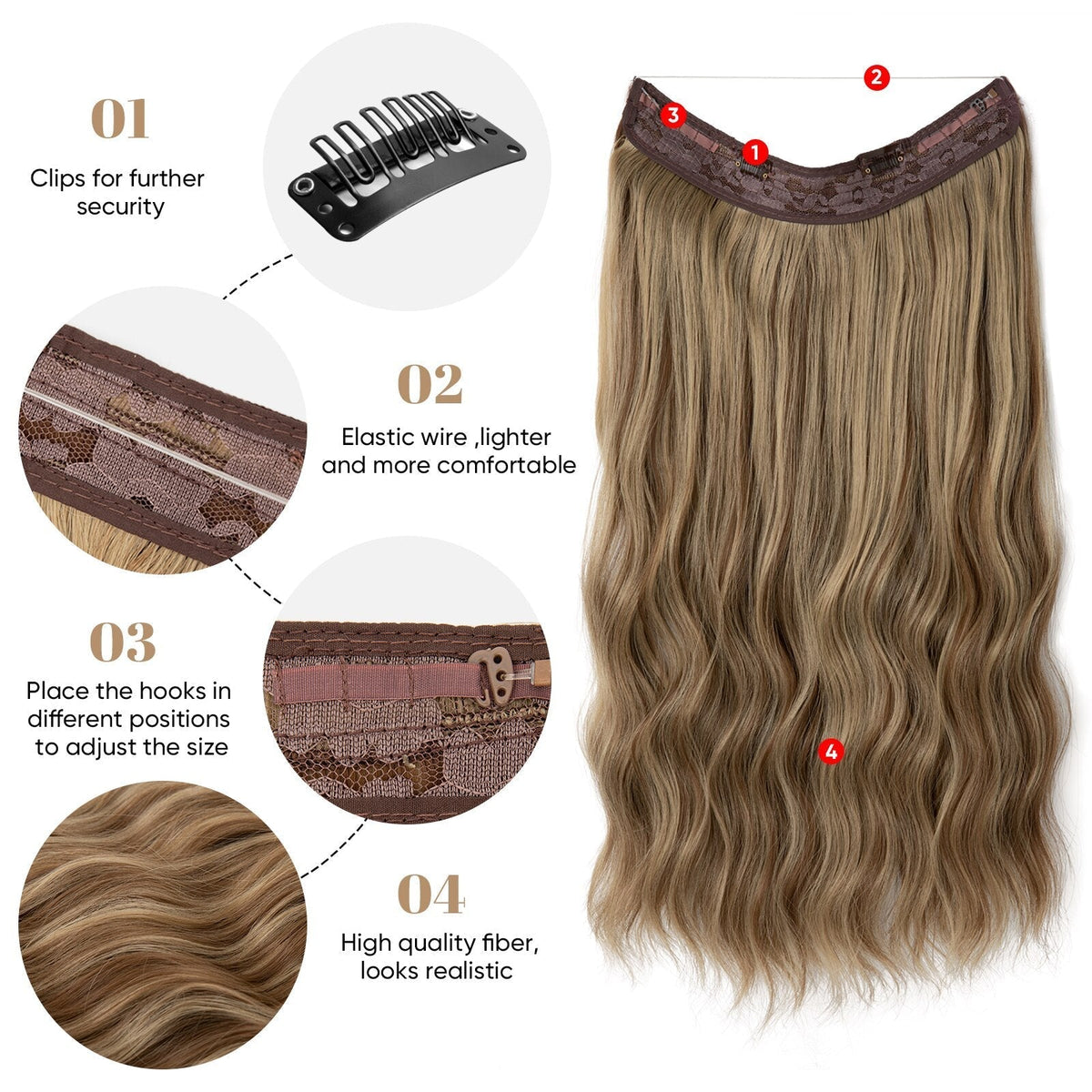 HaloGlow — Insta-Boost Your Confidence with Seamless, Head-Turning Hair