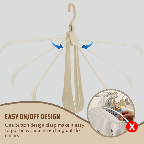 ClaspGuard — Foldable Clothes Hanger with Collar Support