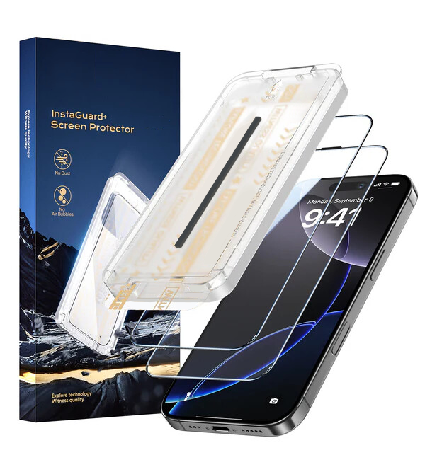 Automatic Dust Free Tempered Glass Screen Protector for iPhone & Galaxy