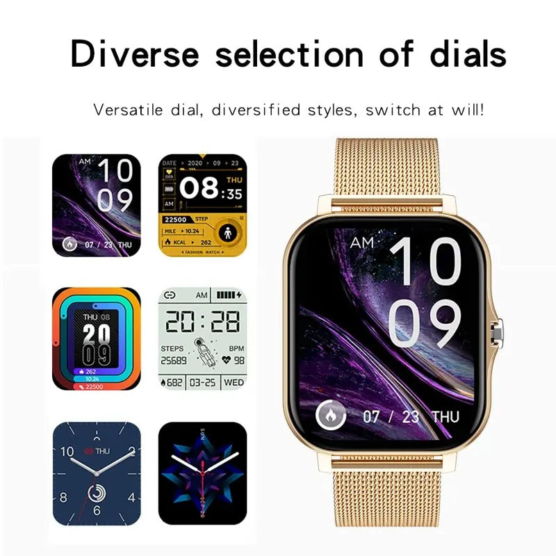 Bluetooth Calling Smartwatch with Fitness Tracker for Both Genders