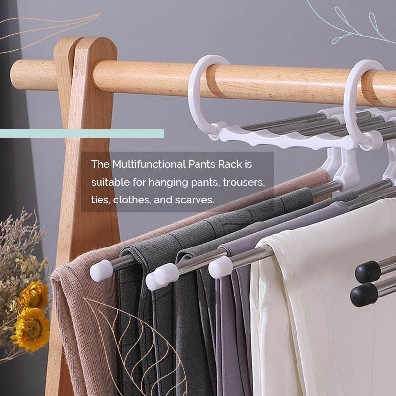 Pants Organizer Rack | Maximise closet space with sturdy multi-layer storage
