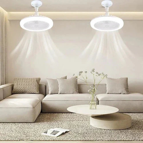 Modern Ceiling Fan with LED Light – Quiet Home Cooling for Living Room & Bedroom