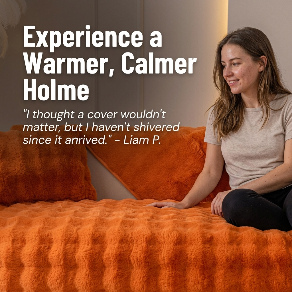 VelvEase Winter Covers — Turn Your Sofa into a Warm, Scratch-Free Haven All Season Long