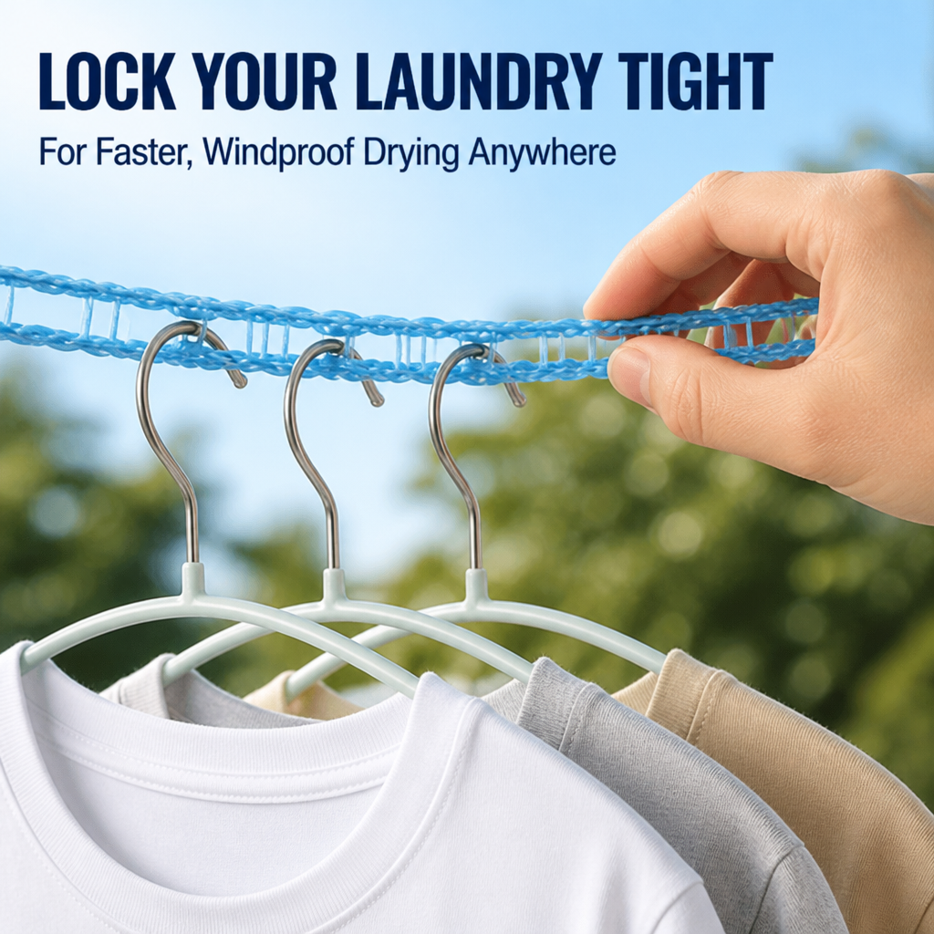VeroDrift — Lock Your Laundry Tight for Faster, Windproof Drying Anywhere
