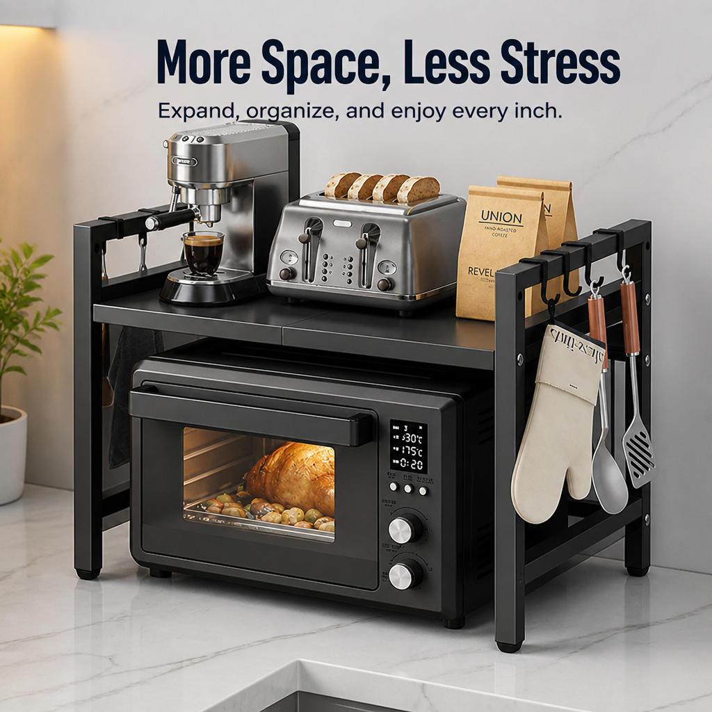 FlexiStor — Instantly Unlock Clutter-Free Counters and Kitchen Calm