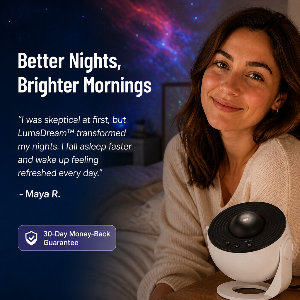 LumaDream™ — Transform Your Night into a Soothing Cosmic Escape