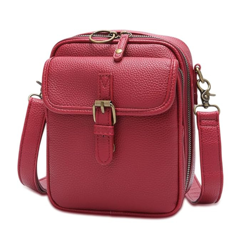 Double Pocket Crossbody Organizer Bag
