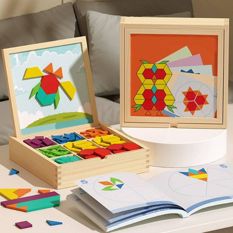 VivaBuilds Wooden Magnetic Block Set for Creative STEM Building