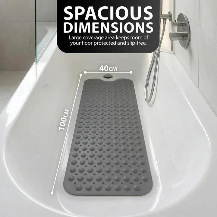 Non-skid Bath Mat | Raised Texture | Quick Water Flow | SafeStep
