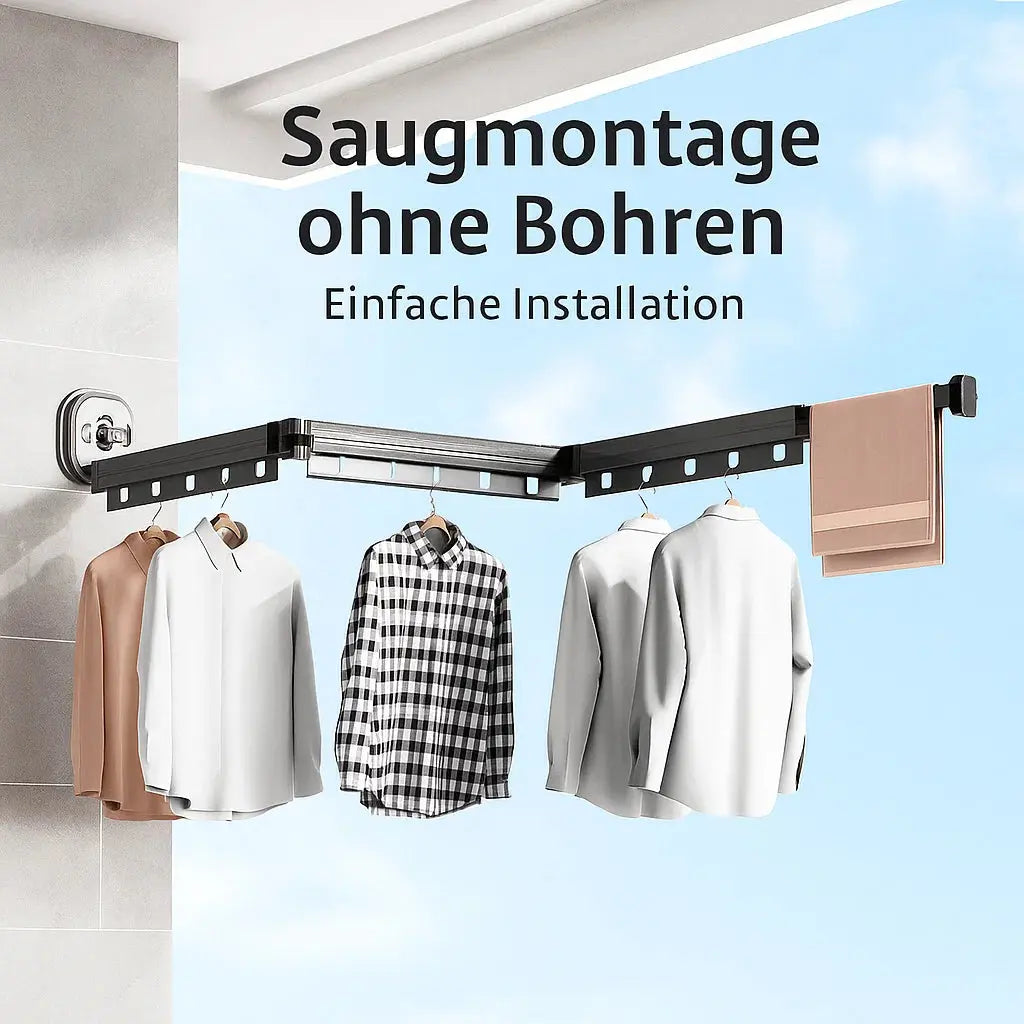 FlexiDry – Space-Saving Laundry Drying Solution – No Drilling Required!