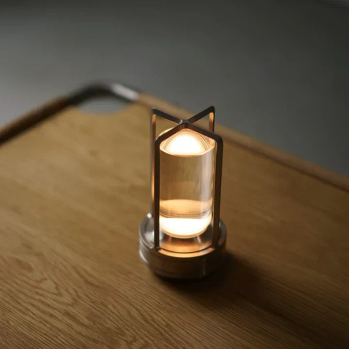 Lumiere Lantern Cordless Crystal Table Lamp