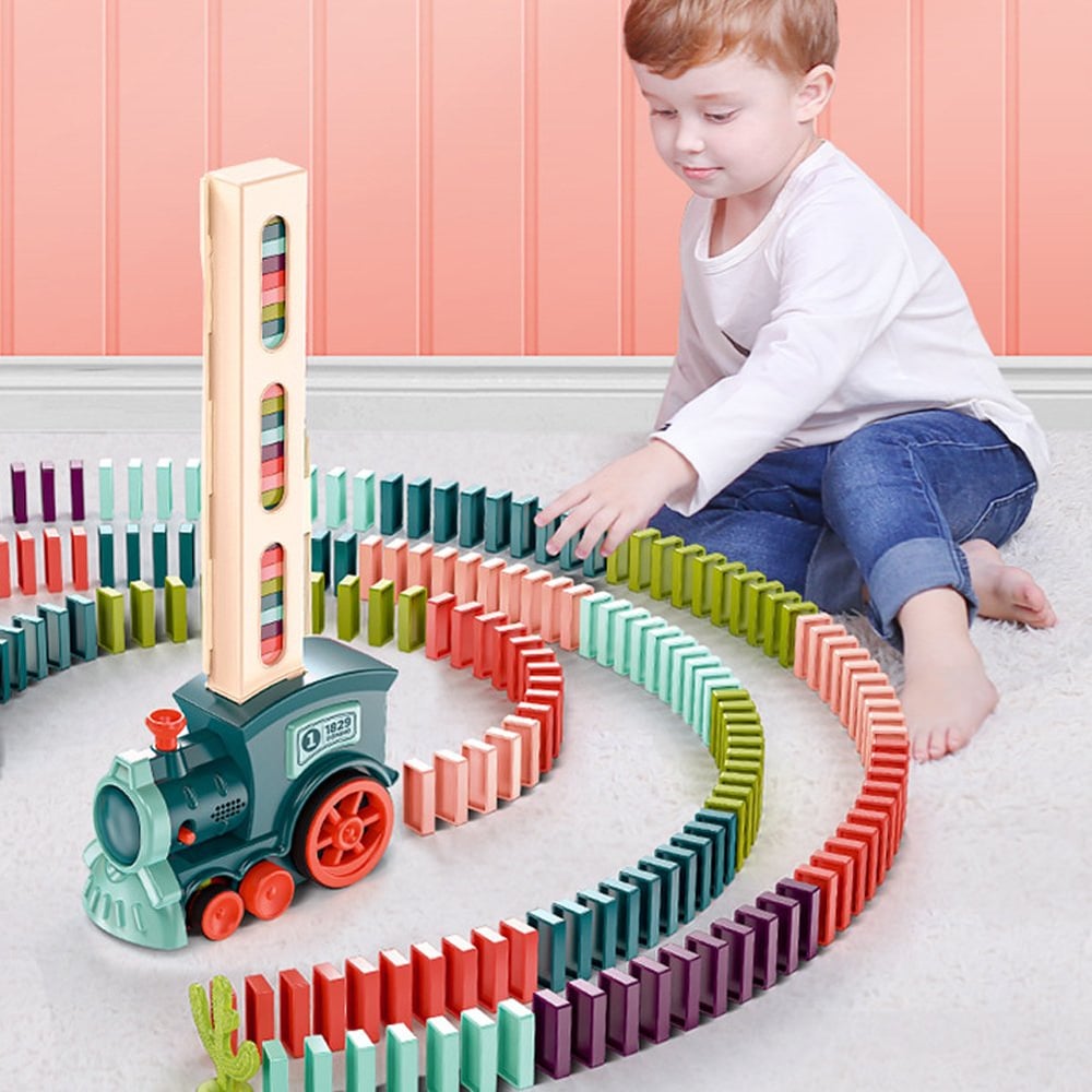 Electric Train for Endless Domino Fun