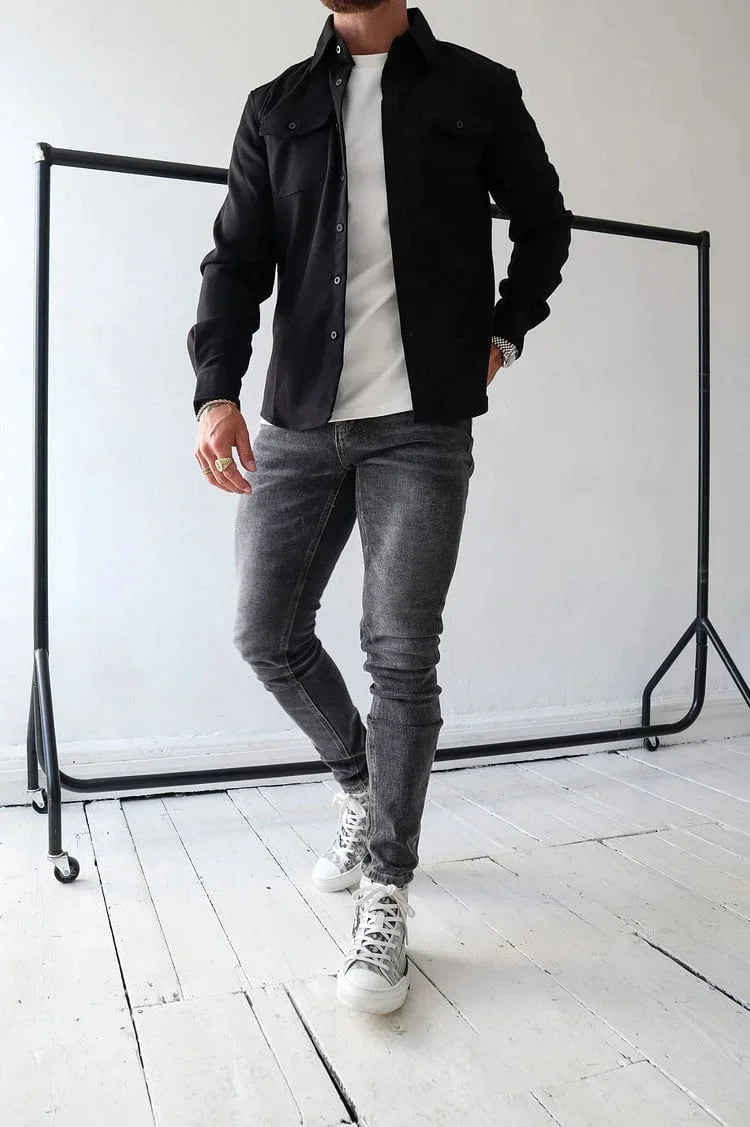 EliteThread™ Shirt Jacket — Wear Confidence That Commands Every Room