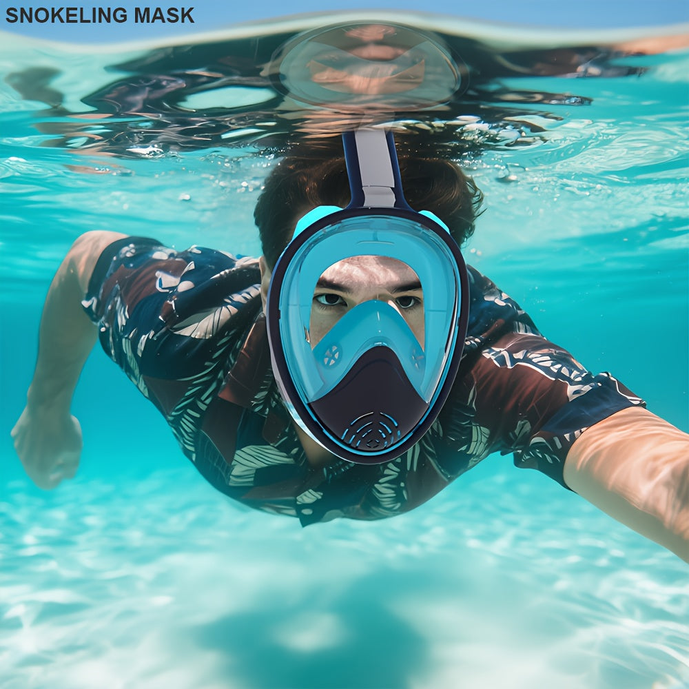 Full Face Snorkel Mask with 180° Visibility