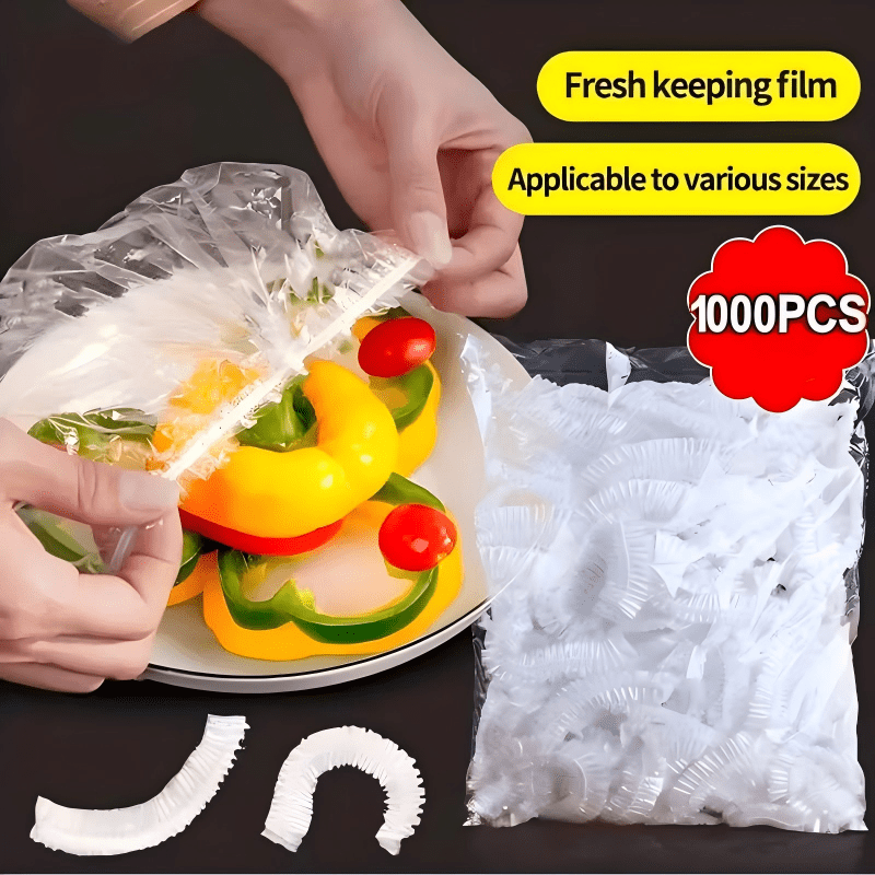 Elastic Food Storage Covers, 1000 Pieces, Made of PE