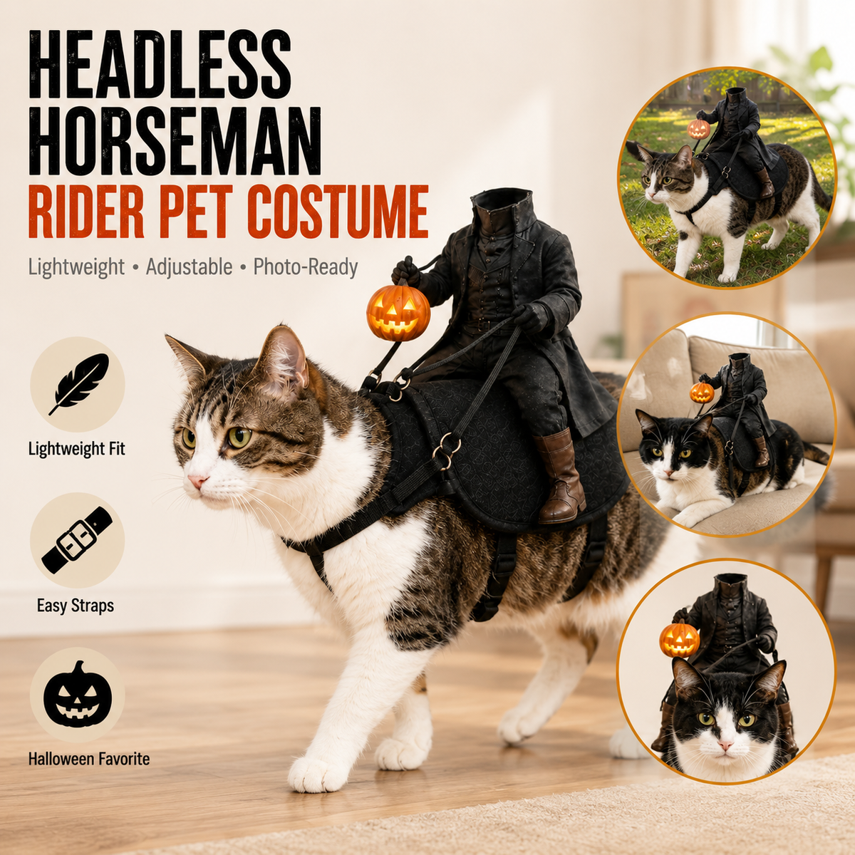 The Headless Horseman Rider Pet Costume