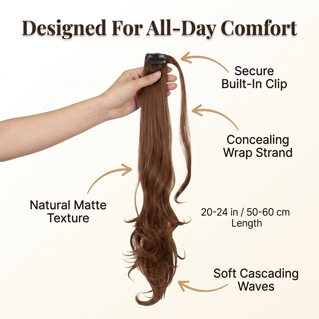 Valcero Ponytail Extension - Natural Look & Feel