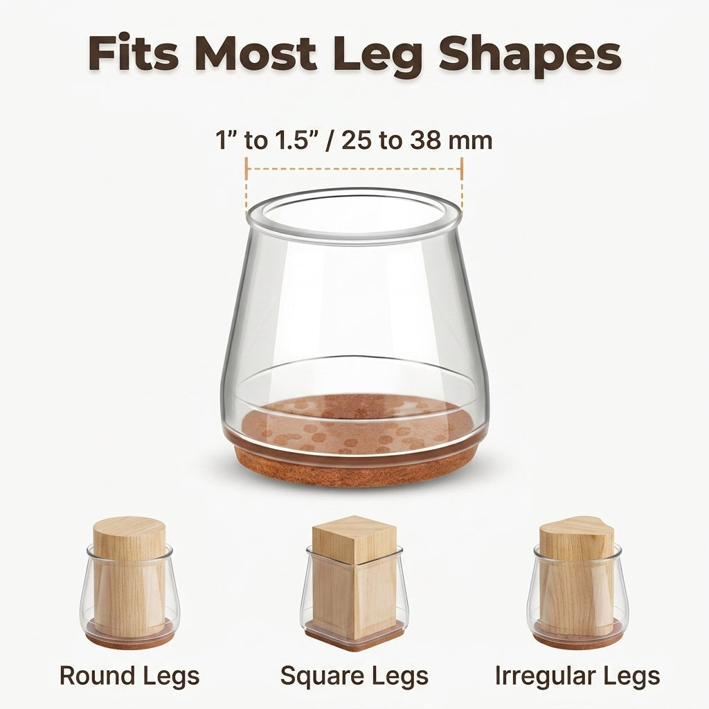 Easy Fit Leg Protectors  – Protect Your Floors, Enhance Your Furniture