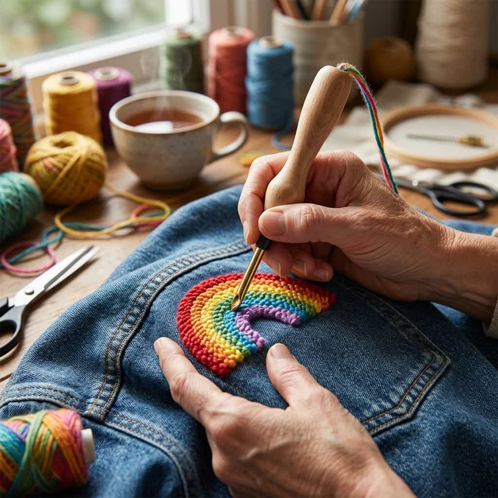 Ergonomic Embroidery Needle for Pain-Free Crafting