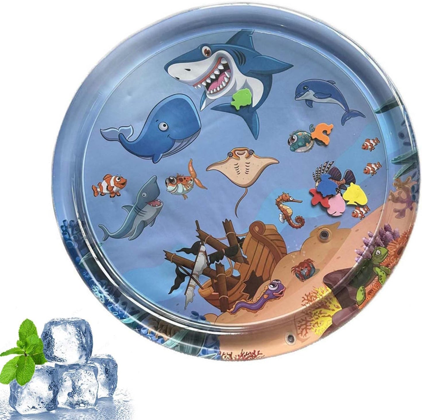 Inflatable Sensory Water Mat Pet Bed for Play and Cooling