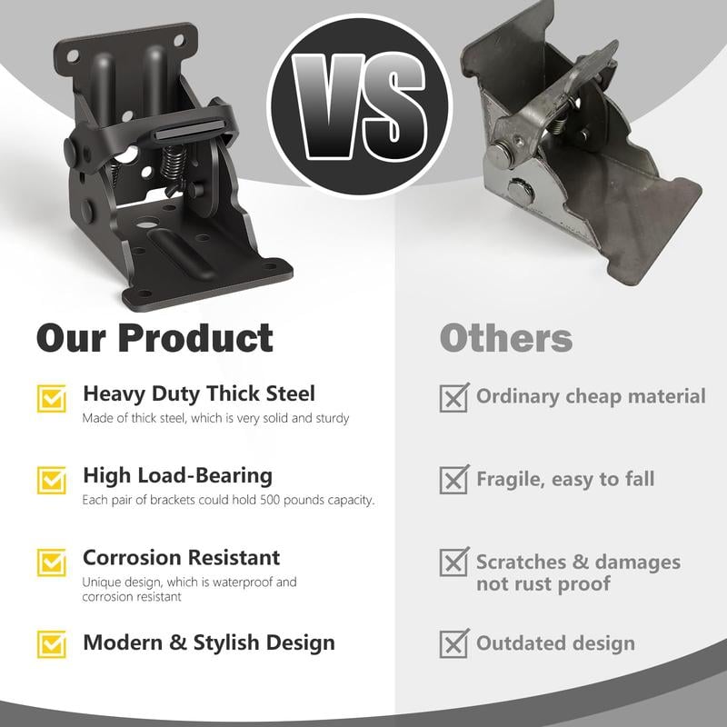 FoldClip - Foldable Corner Brackets with Locking Mechanism