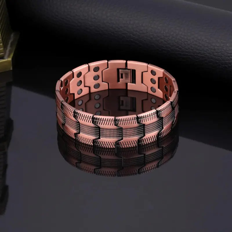 Pure Copper Magnetic Therapy Bracelet for Fatigue & Circulation