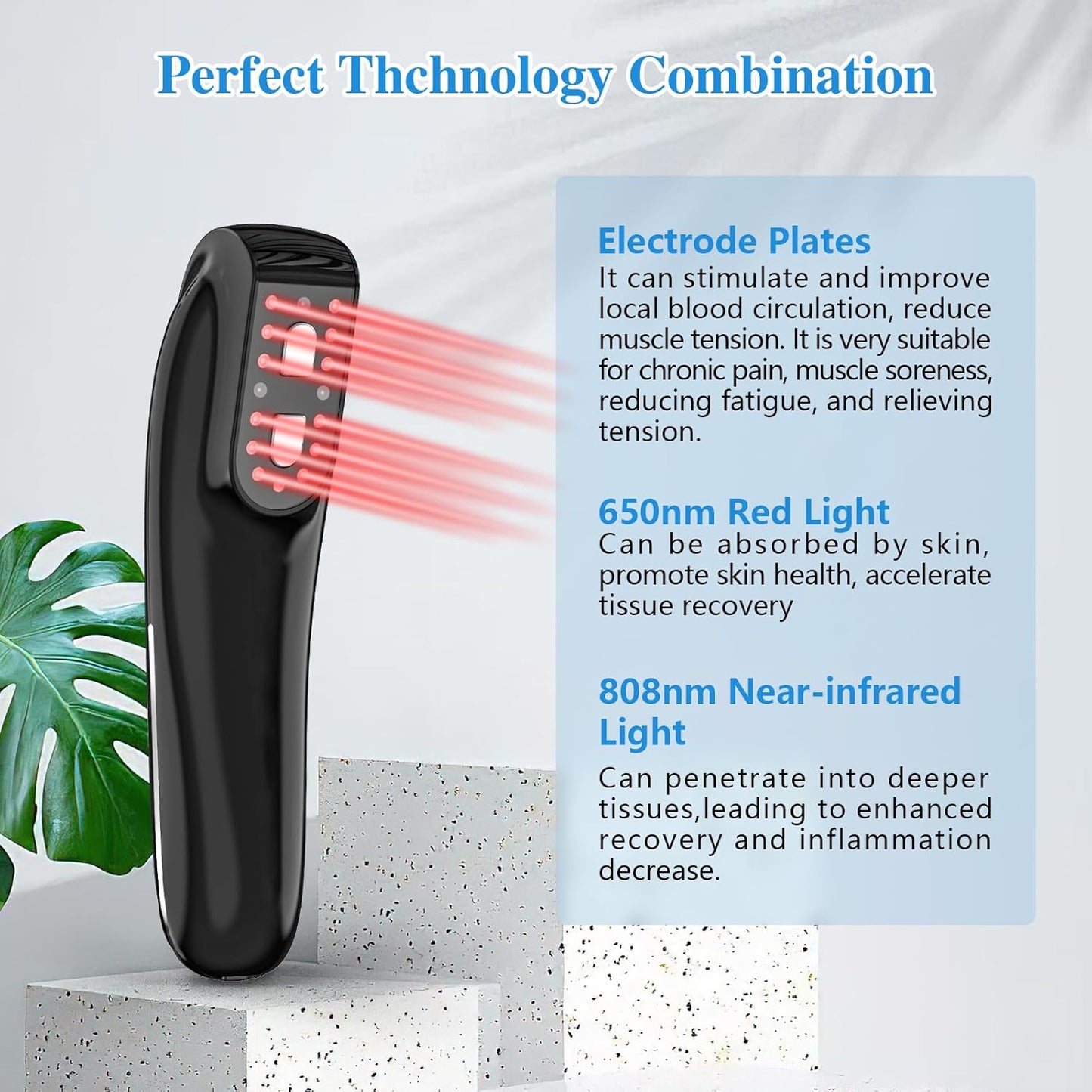 Home Use Cold Laser Therapy Device – Upgraded Model