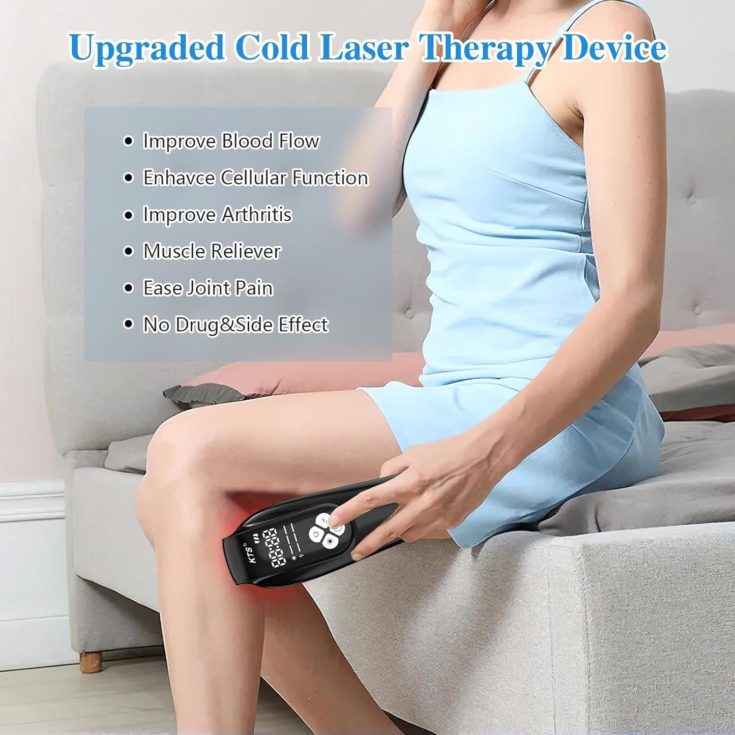 Home Use Cold Laser Therapy Device – Upgraded Model