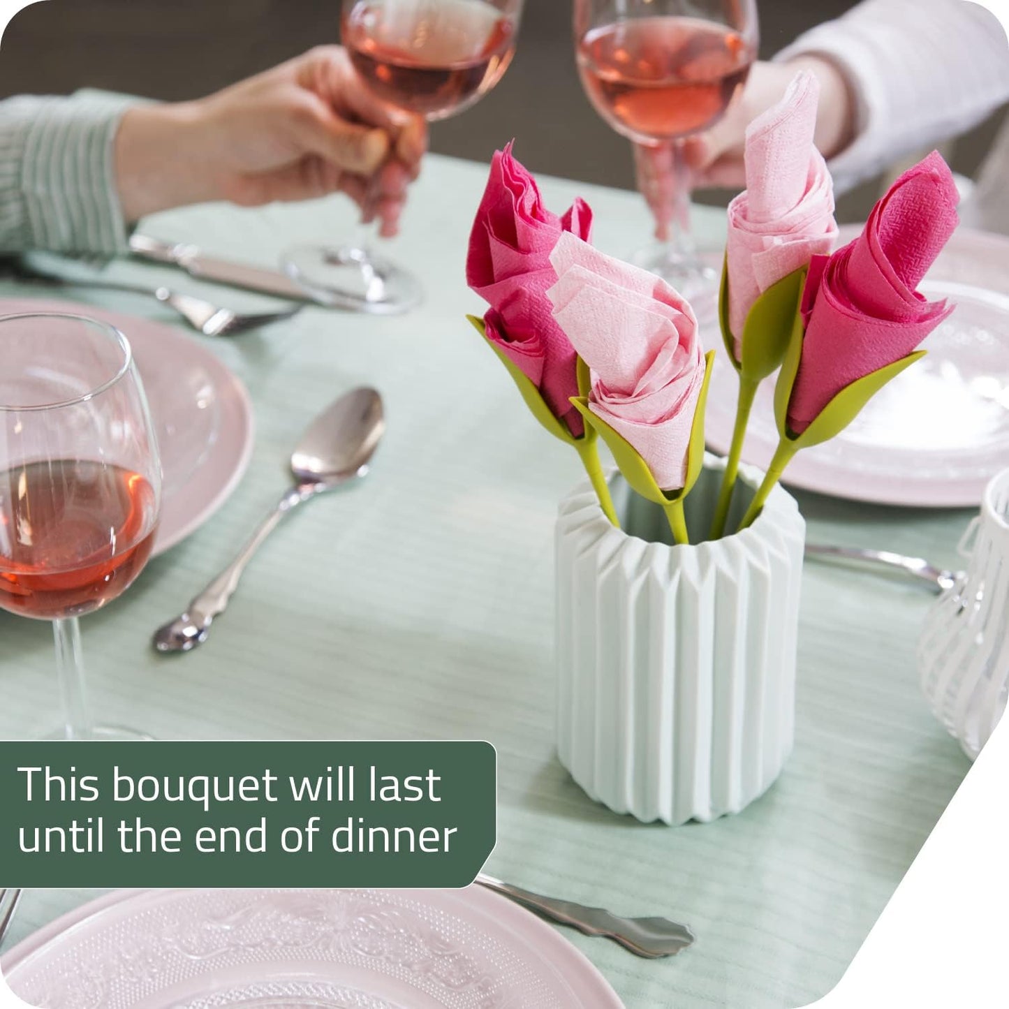 Florenza Napkin Flower Creator for Tabletop Decor