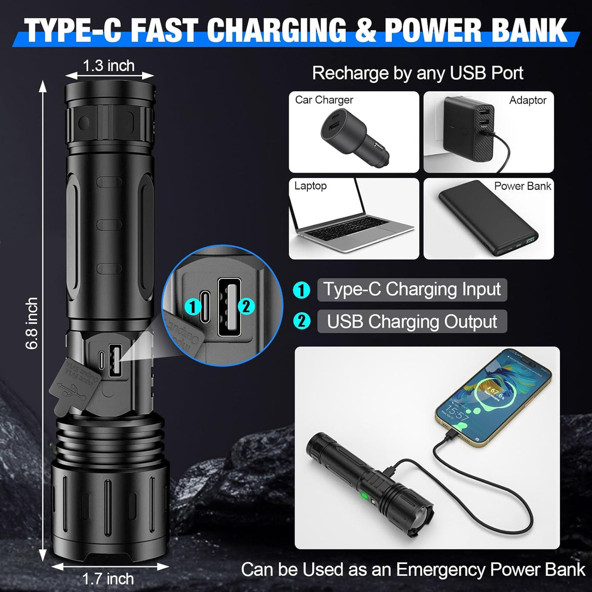 Brightest flashlight in the world – 100,000 lumens