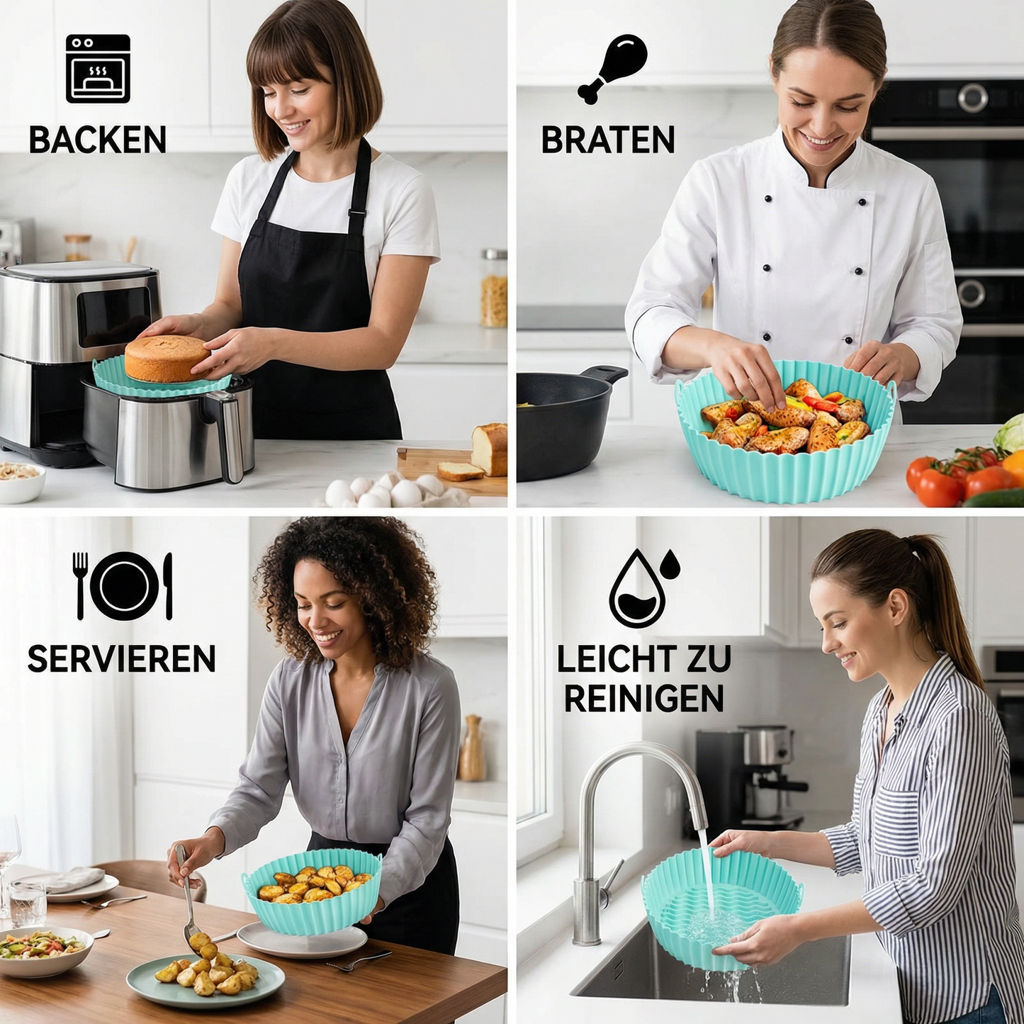 CrispEase – Non-Stick Cooking Aid for Easy Crisping and Quick Cleaning