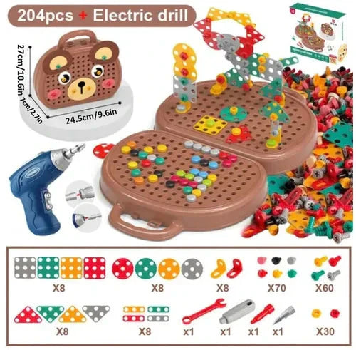 BuildBrilliance BlastSet — Kids Construction Toy Set with Drill