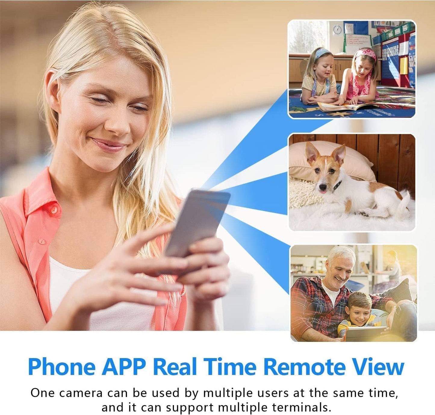 Indoor Surveillance Camera | Motion Sensing & Night Vision | Wi-Fi Enabled | SecureView