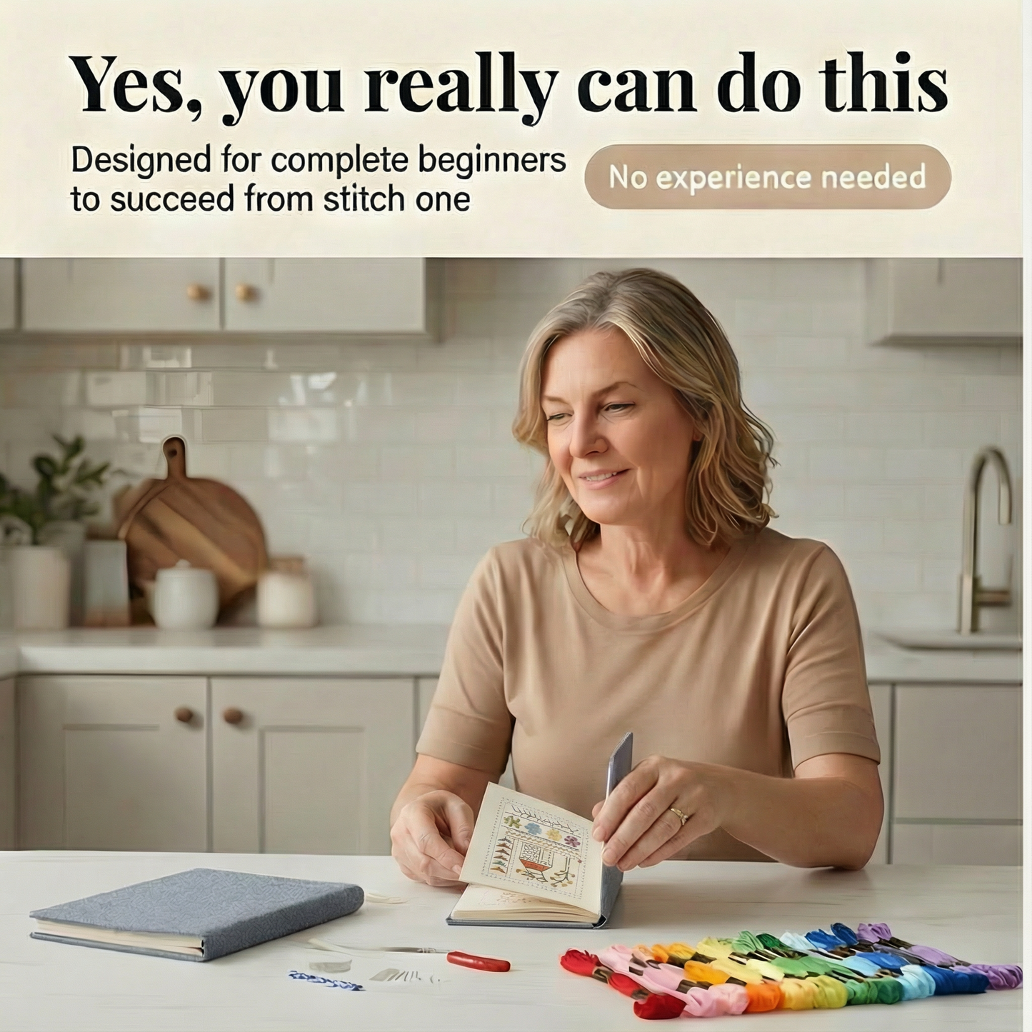 Embroidery | 106 Stitch Designs Step-by-Step Book Set | Practice Using Linen Pages | StitchLibrary