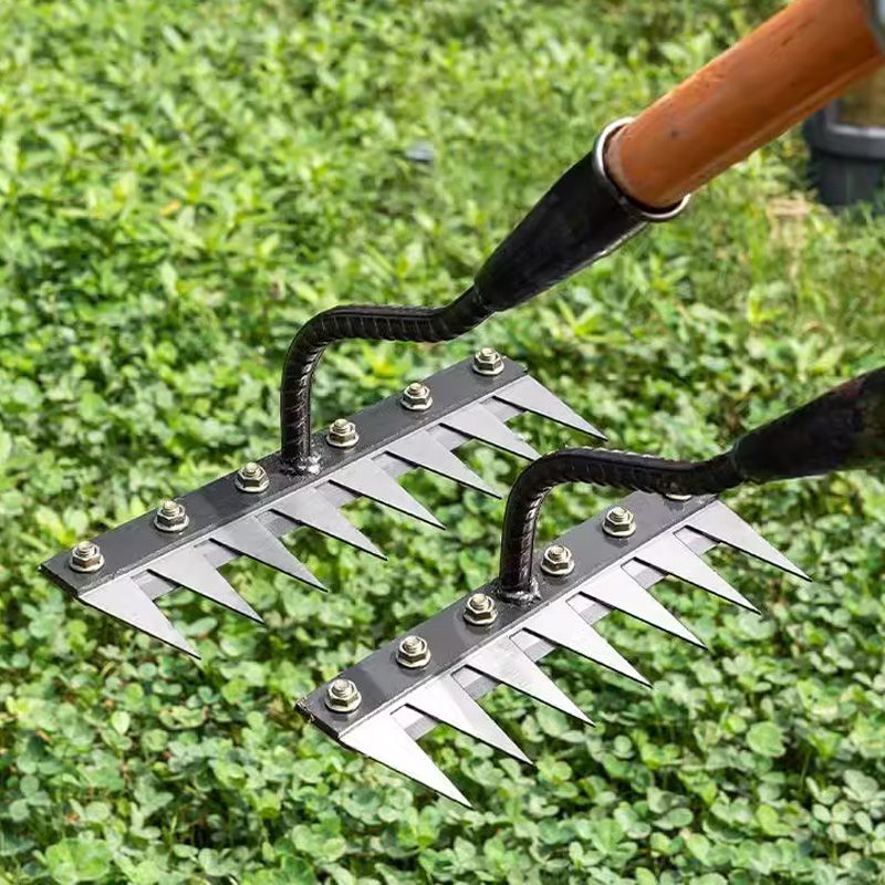 Carbon Steel Garden Weeding Rake
