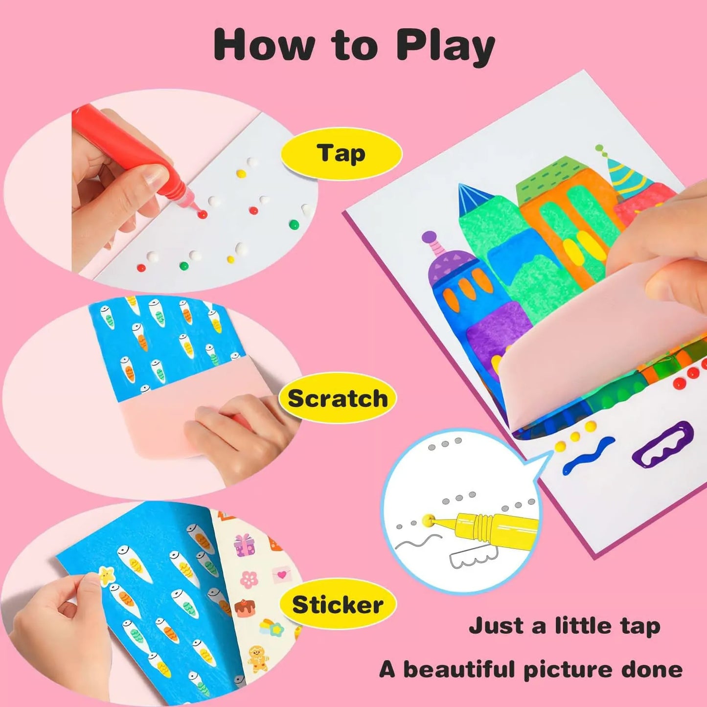 Creative Kids Squeegee Painting Kit for Artistic Play