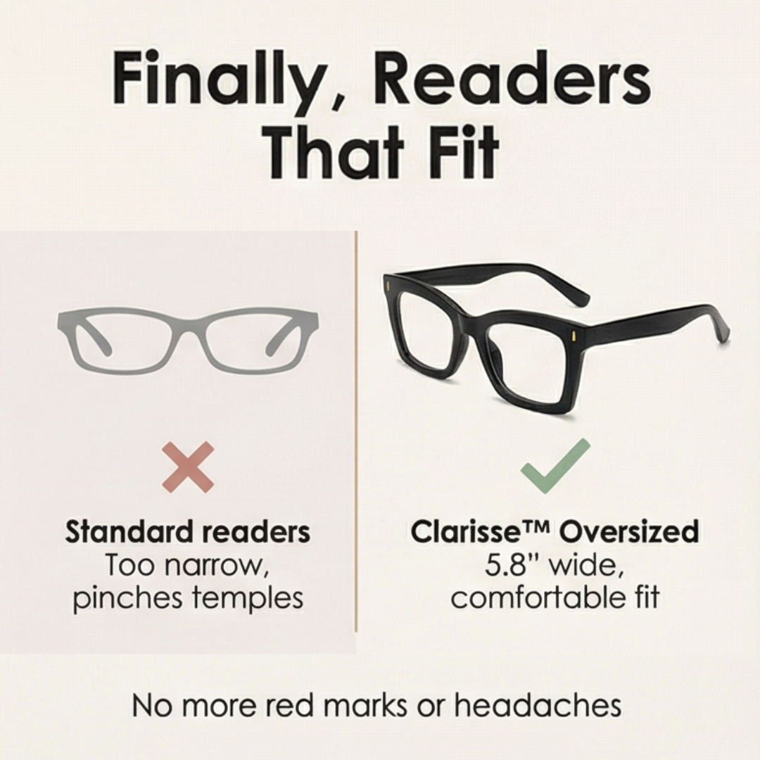 Clarisse™ – Stylish Oversized Readers for Women