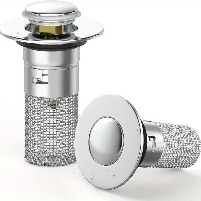 FlowGuard Stainless Steel Sink Drain Filter for Kitchen and Bathroom