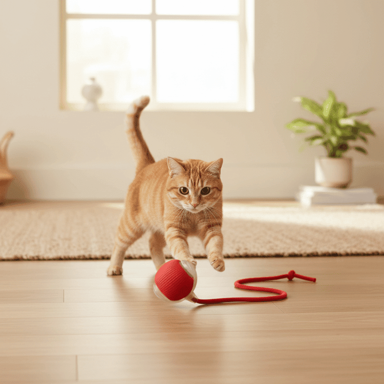 HunterOrb — Interactive Rolling Pet Toy Ball with Motion Activation