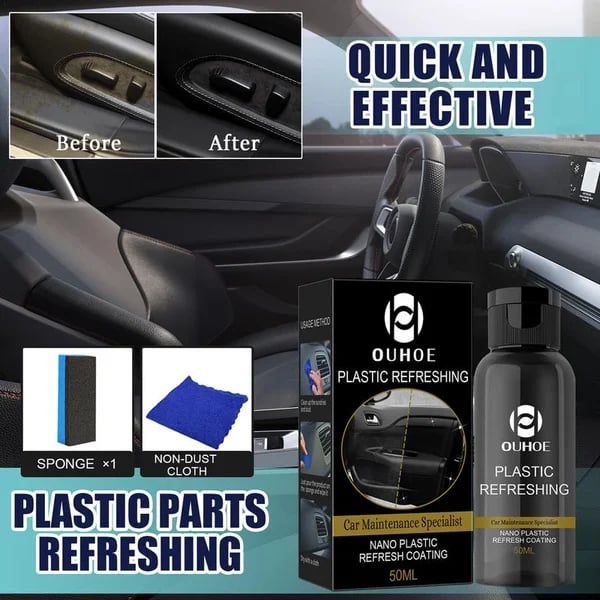 Car Plastic Revitalizer – Set of 2