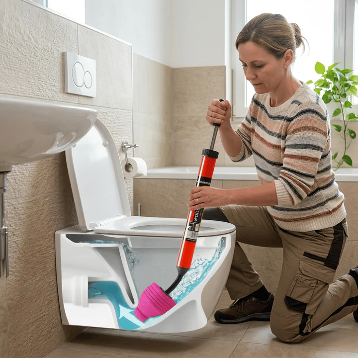 High-Pressure Drain Unclogger | Chemical-Free | Bendable Nozzle | DrainForce