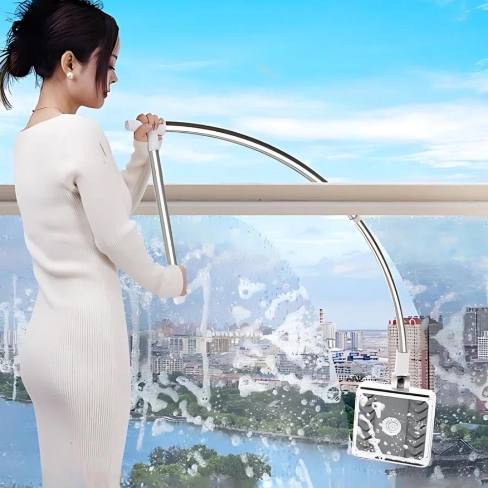 GlideShine Duo - Redefining Window Cleaning: Safe, Fast, Streak-Free Inside and Out!