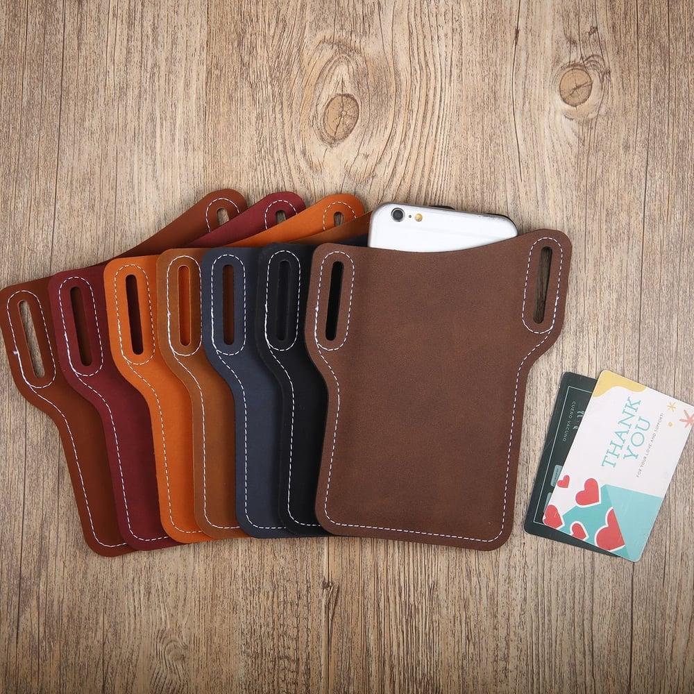 Elegant Leather Belt Bag for Your Smartphone