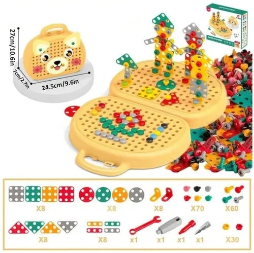 BuildBrilliance BlastSet — Kids Construction Toy Set with Drill