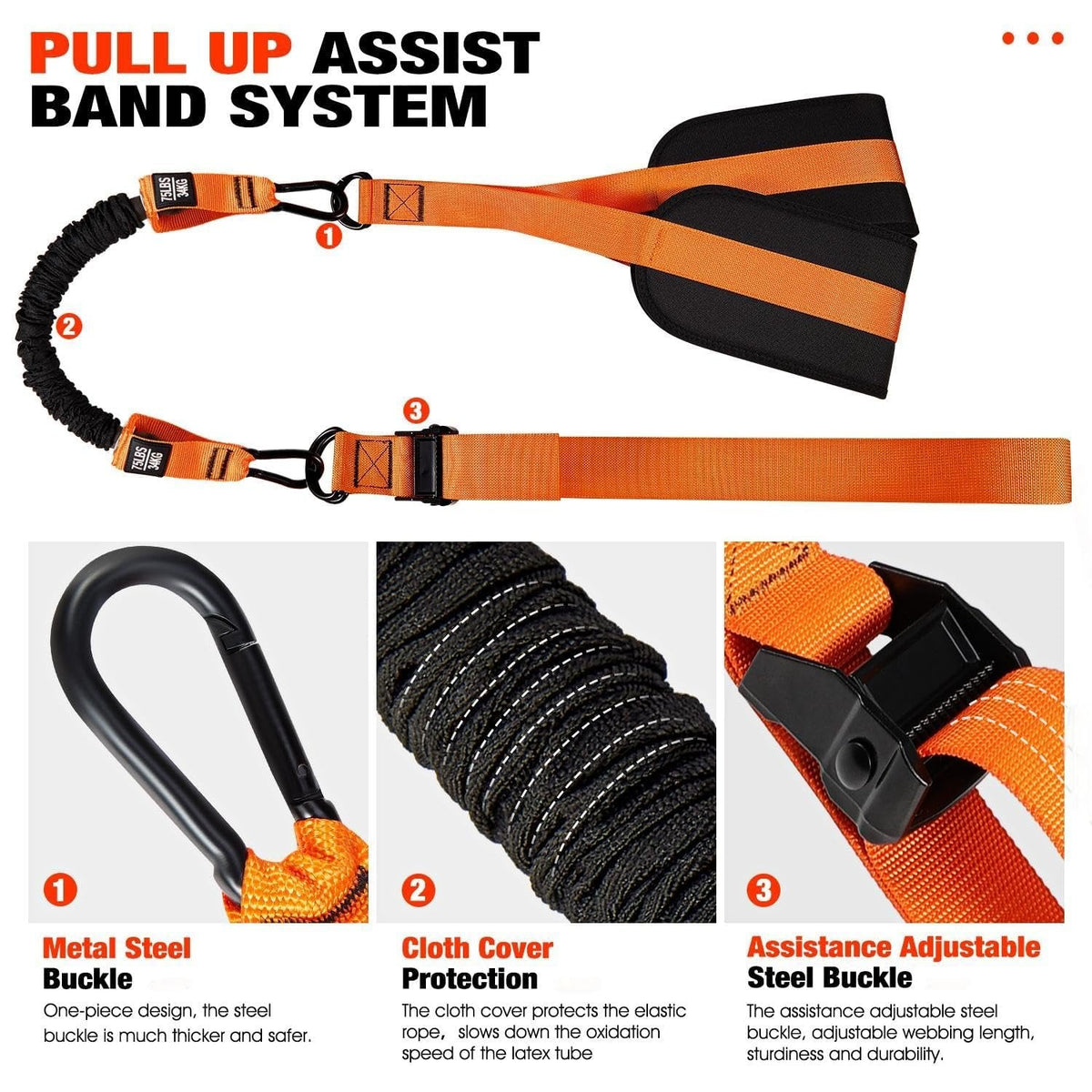Pull-up assistance band with double foot system