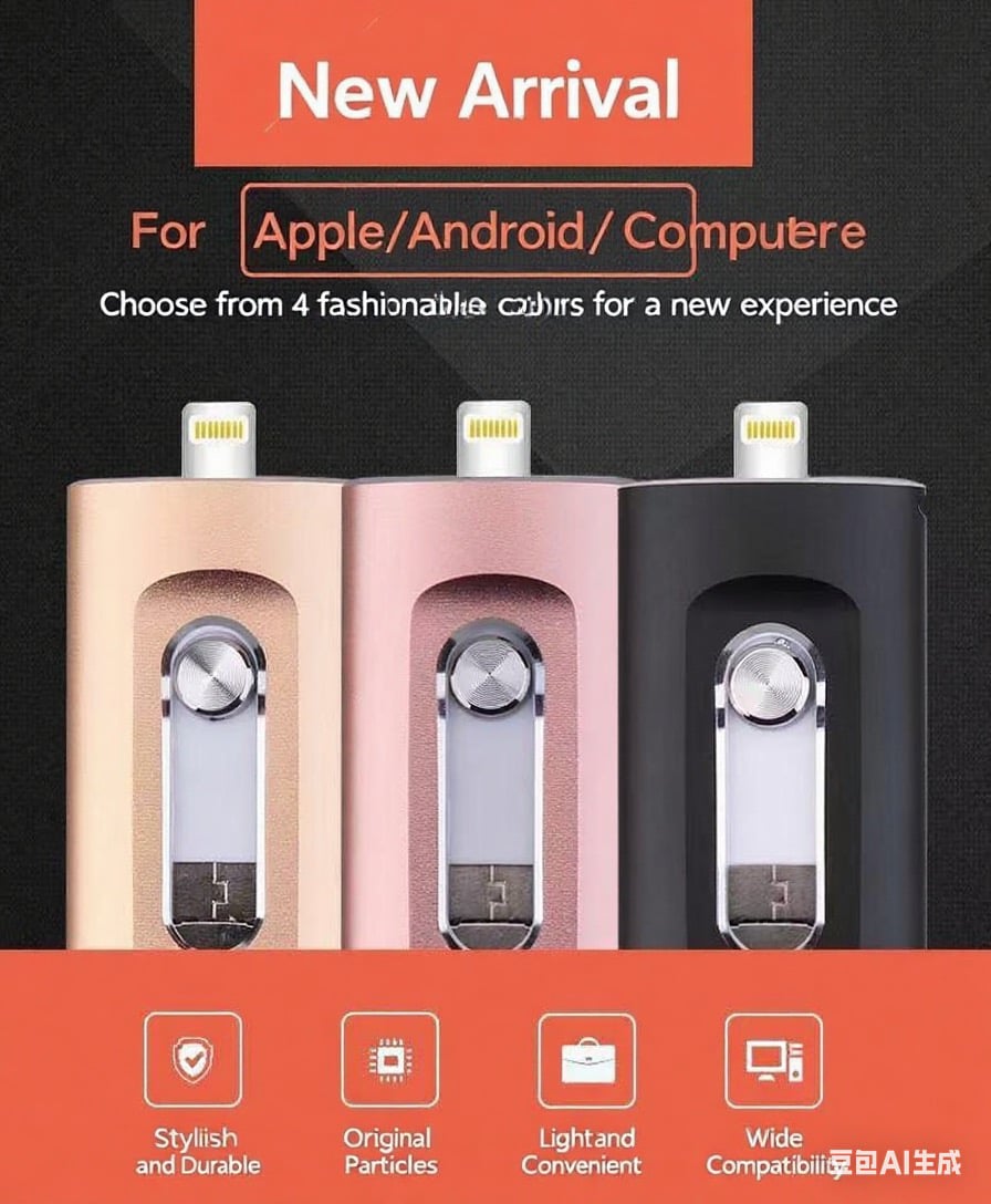 3-in-1 High Speed USB 3.0 OTG Flash Drive for Phones & PC